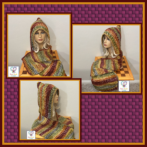 Quick And Easy Hooded Scarf