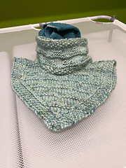 Instead of a windowpane check, I used simple texture stitches to create triangles.   Very happy with the results.  Must take a photo of it on! 