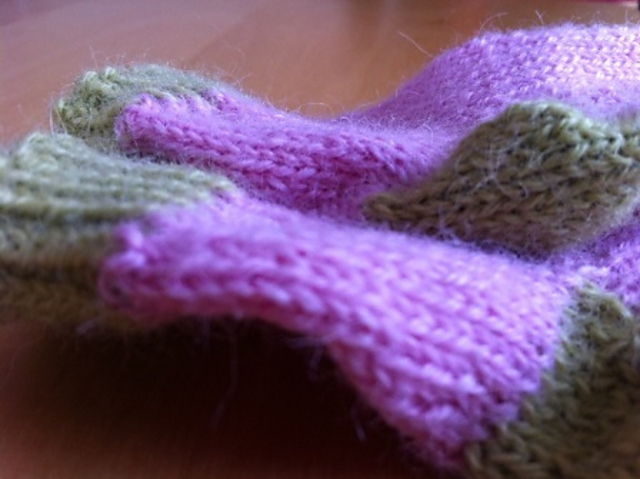 Two Tone Toe up baby socks