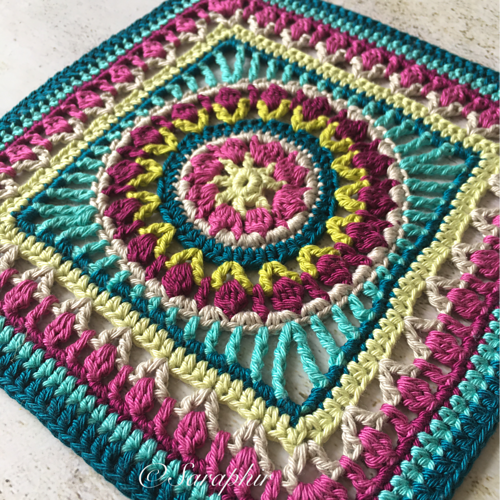 Medium Flower Wheel Coaster Square photo 5