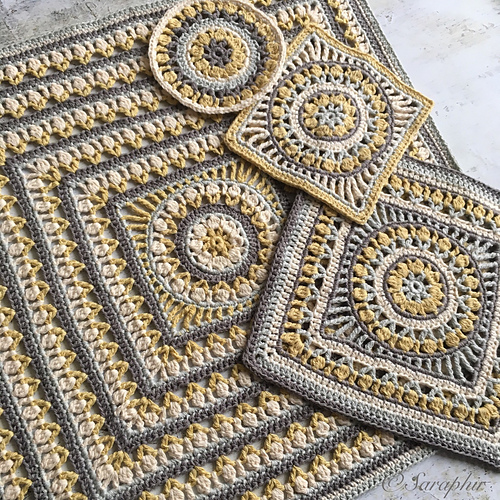 Large Flower Wheel Coaster Square photo 6