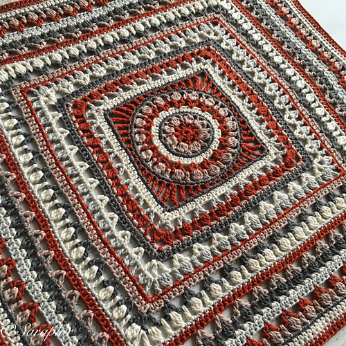 Large Flower Wheel Coaster Square photo 4