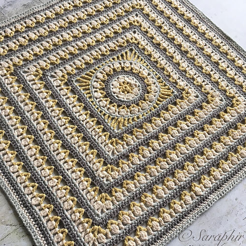 Large Flower Wheel Coaster Square photo 1