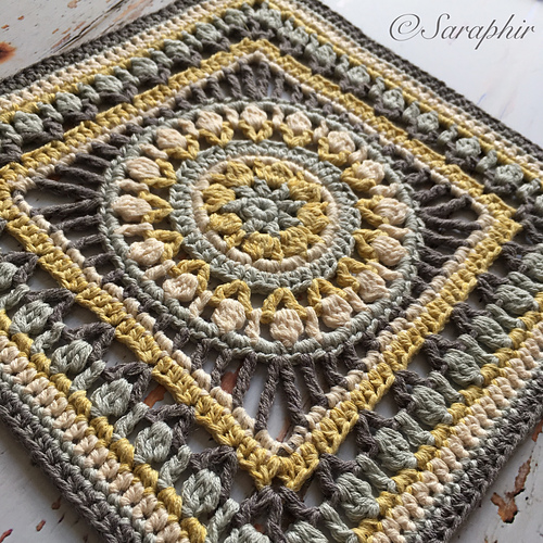 Medium Flower Wheel Coaster Square photo 1