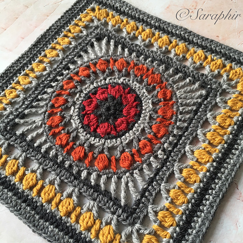 Medium Flower Wheel Coaster Square photo 2