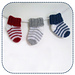 Simple striped baby socks pattern 