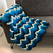 Ocean waves blanket pattern 