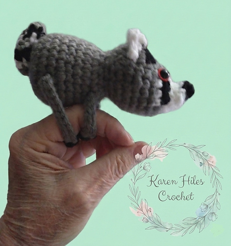 Jimothy Raccoon Finger Puppet