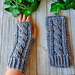 Cable Stitch Fingerless Gloves pattern