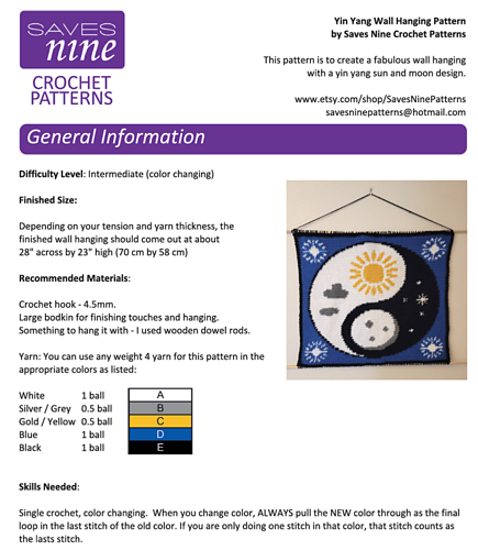 Yin Yang Sol og Måne Hengende - Louise Razanov