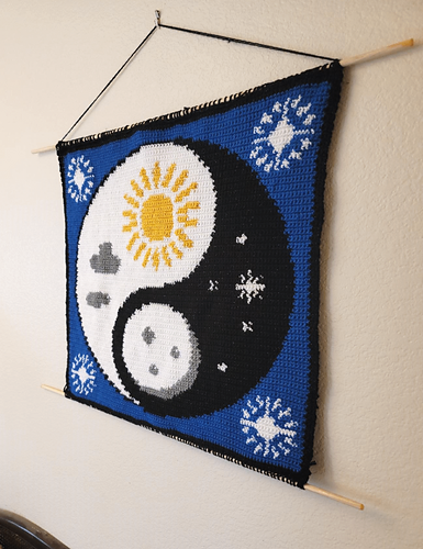 Yin Yang Sol og Måne Hengende - Louise Razanov