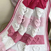 Bobble and Stripes Heart Throw pattern