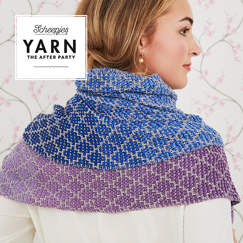 Ravelry Lavender Trellis Wrap pattern by Margje Enting
