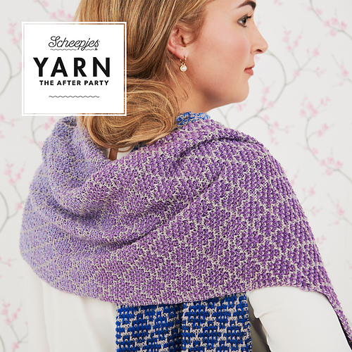 Ravelry Lavender Trellis Wrap pattern by Margje Enting
