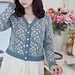 Acacia leaf Cardigan pattern 