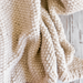 Textured Seed Stitch Blanket pattern