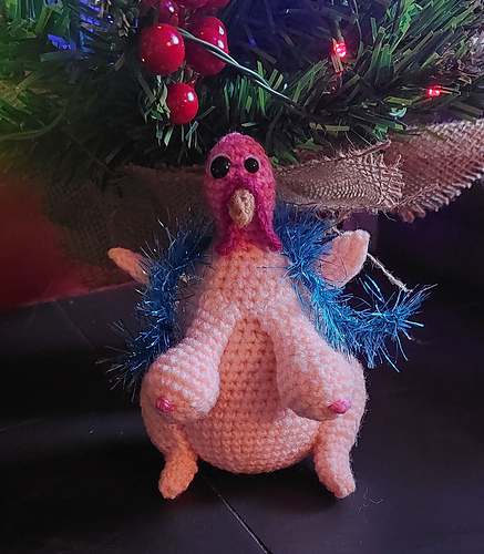 Gloria the Tinsel Titty Turkey