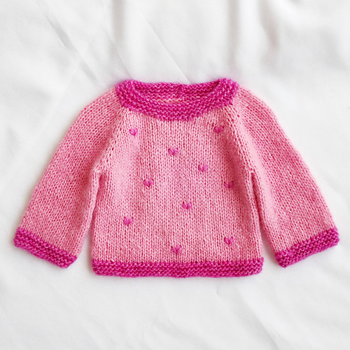 Heart Baby Sweater