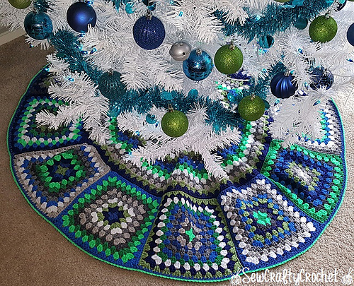 Granny Tree Skirt - SewCraftyCrochet