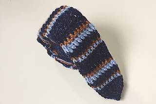 Men's Striped Tie Crochet Pattern