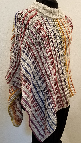 Wool/Acrylic Sample:
1 Background Color
-Ella Rae Cozy Soft;
1 Variegated Stripe Yarn
-Ella Rae Seasons