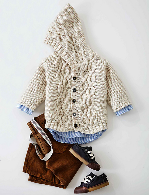 Ravelry: Cabled Knit Cardigan pattern 