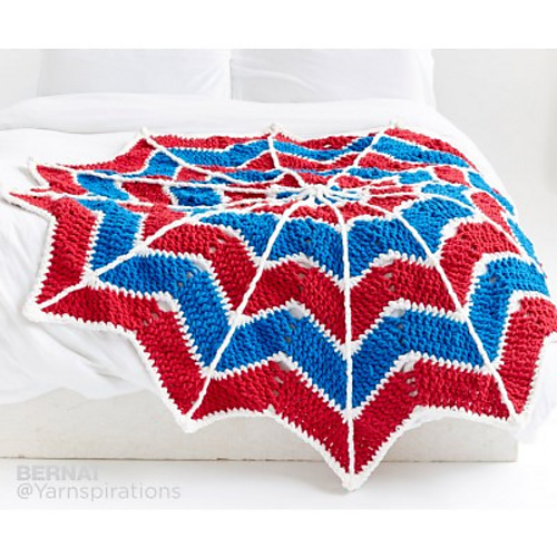 Spiderweb Crochet Blanket - yarnspirations