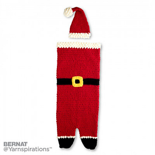 Dear Santa Crochet Snuggle Sack & Hat photo 1