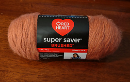 Red Heart® Super Saver Brushed Yarn, Color: Soft Brick
