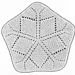 Pentagon Star Face Cloth pattern 