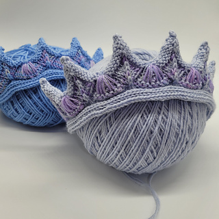 These crowns knit-up quickly making lovely last minute gifts
