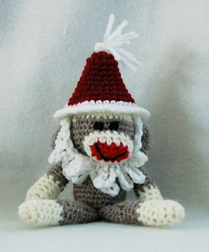 Santa Crochet Sock Monkey photo 1