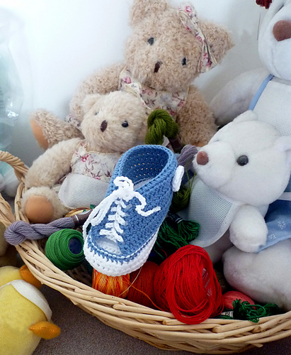 CHAUSSONS BASQUETTES AU CROCHET photo 2