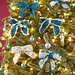 Christmas tree bows pattern