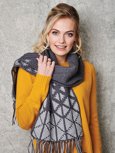 Geometrisk skjerf - Alessandra Hayden