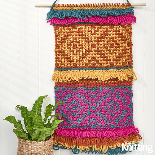 Ravelry Mosaic Wall Hanging pattern by Chloe Elizabeth Birch