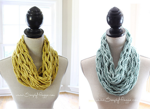 Single Wrap Arm Knit Scarf photo 1