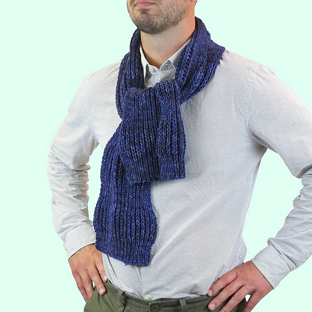 fisherman stitch scarf