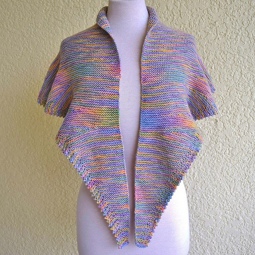 loops and threads shimmer shawl