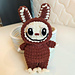 Creepy Labubu pattern 
