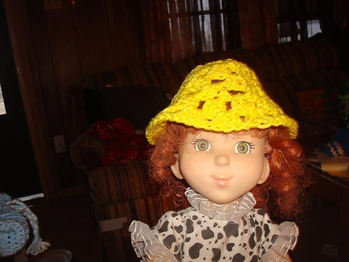 18" Doll Granny Stitch Bucket Hat photo 5