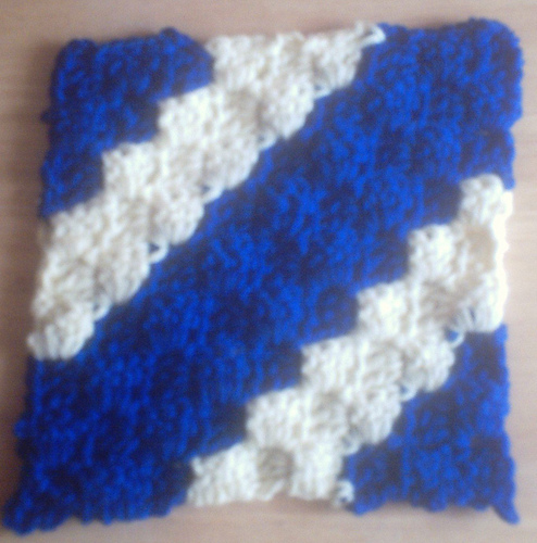 Ravelry: Diagonal Box Stitch Square 6x6 pattern by Donna Mason-Svara