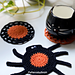 Spider and Web Halloween Coasters