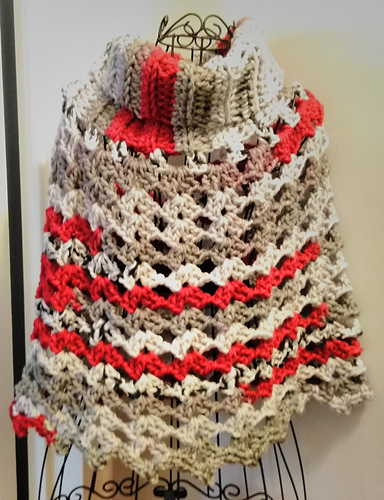 Chic Cowl Neck Poncho photo 4