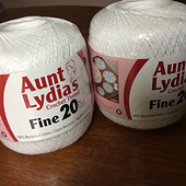 Lot De 3 Fils Au Crochet Aunt Lydia's Caress – Microfibre Acrylique – Rose – Neuf