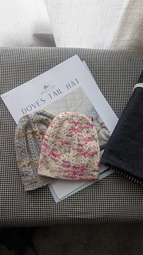 Pink is size 1. 
Gray is size 2. 