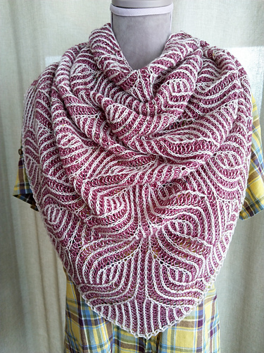 Fjellbekk Sjal | Mountain Creek Shawl - Spinnemamma A-H Nygård