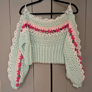Mikki's Secret Admirer Sweater. (Extra bottom ribbing)