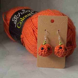 easy crochet pumpkin earrings free pattern for beginners