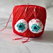 halloween eyeball earrings crochet pattern free 